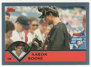 Aaron Boone - Cincinnati Reds (MLB Baseball Card) 2003 Topps Opening Day # 3 Mint