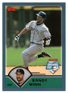 Randy Winn - Seattle Mariners (MLB Baseball Card) 2003 Topps Opening Day # 27 Mint