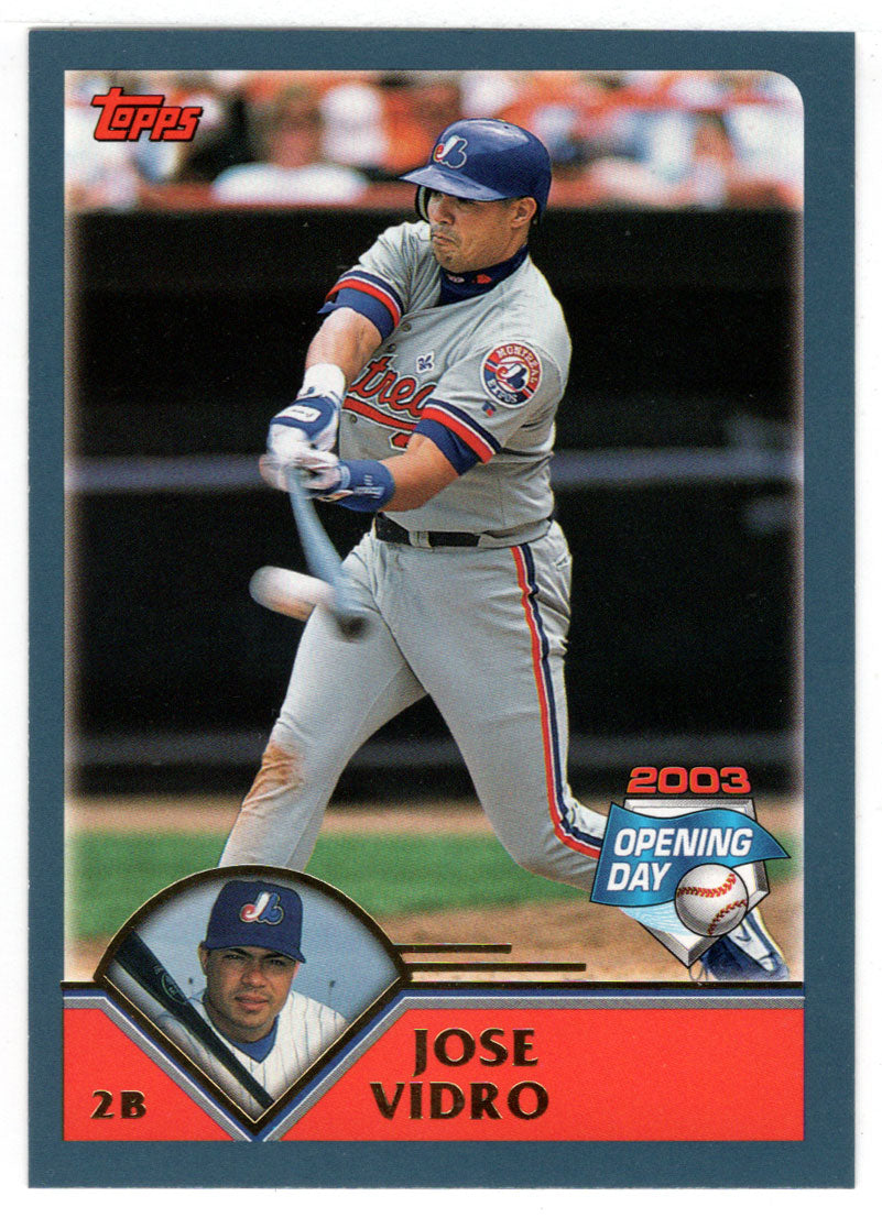 Jose Vidro - Montreal Expos (MLB Baseball Card) 2003 Topps Opening Day # 33 Mint
