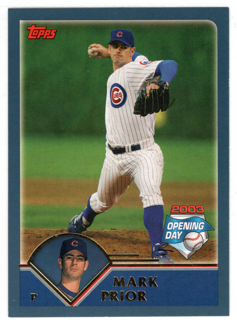 Mark Prior - Chicago Cubs (MLB Baseball Card) 2003 Topps Opening Day # 35 Mint