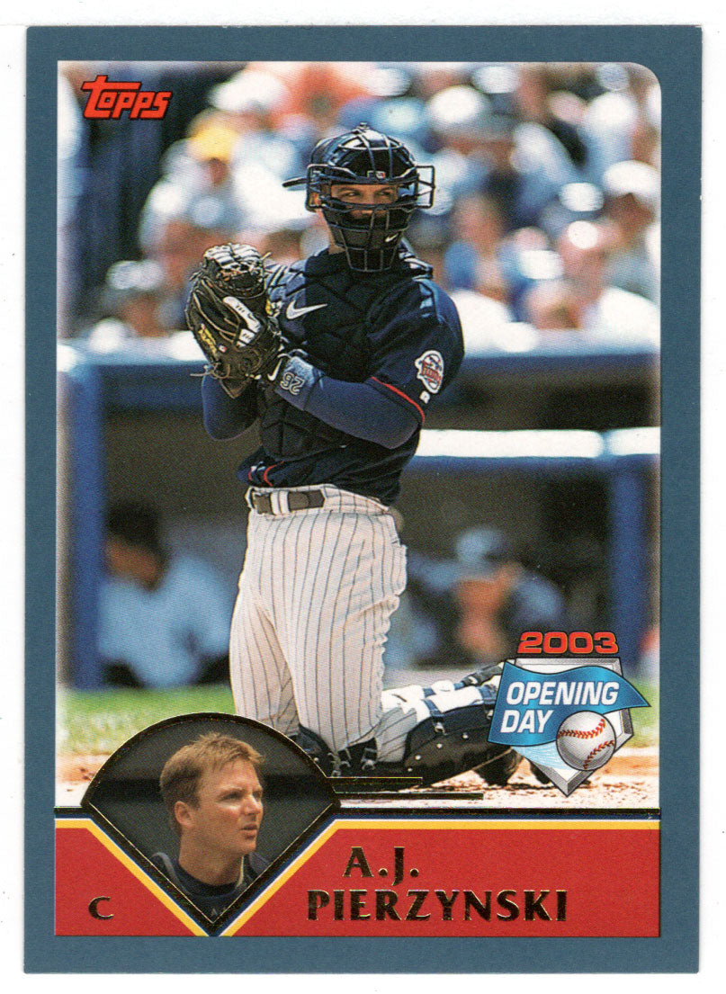 A.J. Pierzynski - Minnesota Twins (MLB Baseball Card) 2003 Topps Opening Day # 37 Mint