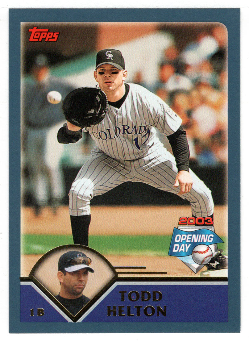 Todd Helton - Colorado Rockies (MLB Baseball Card) 2003 Topps Opening Day # 40 Mint