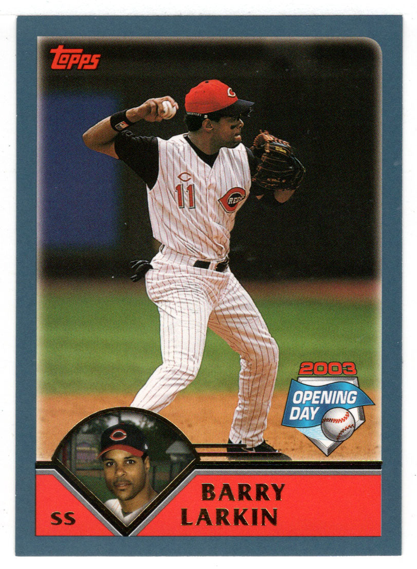 Barry Larkin - Cincinnati Reds (MLB Baseball Card) 2003 Topps Opening Day # 43 Mint