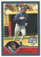 Juan Gonzalez - Texas Rangers (MLB Baseball Card) 2003 Topps Opening Day # 53 Mint