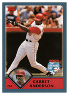 Garret Anderson - Anaheim Angels (MLB Baseball Card) 2003 Topps Opening Day # 58 Mint