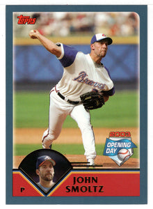 John Smoltz - Atlanta Braves (MLB Baseball Card) 2003 Topps Opening Day # 70 Mint