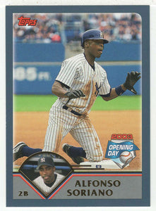 Alfonso Soriano - New York Yankees (MLB Baseball Card) 2003 Topps Opening Day # 88 Mint