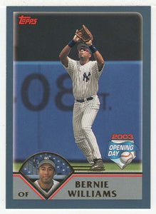 Bernie Williams - New York Yankees (MLB Baseball Card) 2003 Topps Opening Day # 105 Mint