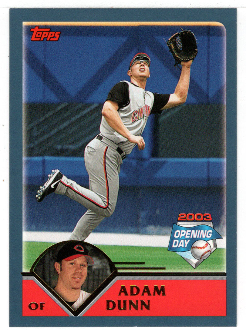 Adam Dunn - Cincinnati Reds (MLB Baseball Card) 2003 Topps Opening Day # 125 Mint