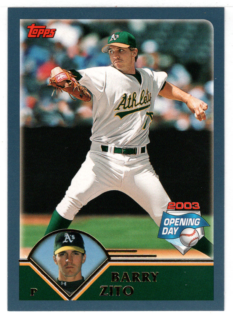 Barry Zito - Oakland Athletics (MLB Baseball Card) 2003 Topps Opening Day # 130 Mint