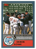 Derek Lowe - Boston Red Sox - Season Highlights (MLB Baseball Card) 2003 Topps Opening Day # 164 Mint