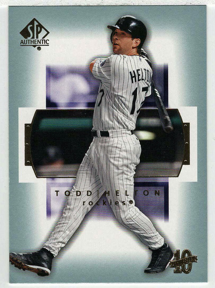 Todd Helton - Colorado Rockies (MLB Baseball Card) 2003 Upper Deck SP Authentic # 89 Mint