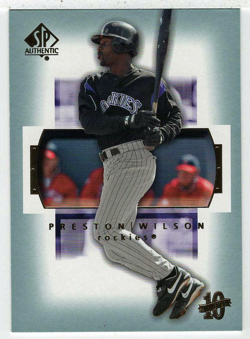 Preston Wilson - Colorado Rockies (MLB Baseball Card) 2003 Upper Deck SP Authentic # 90 Mint