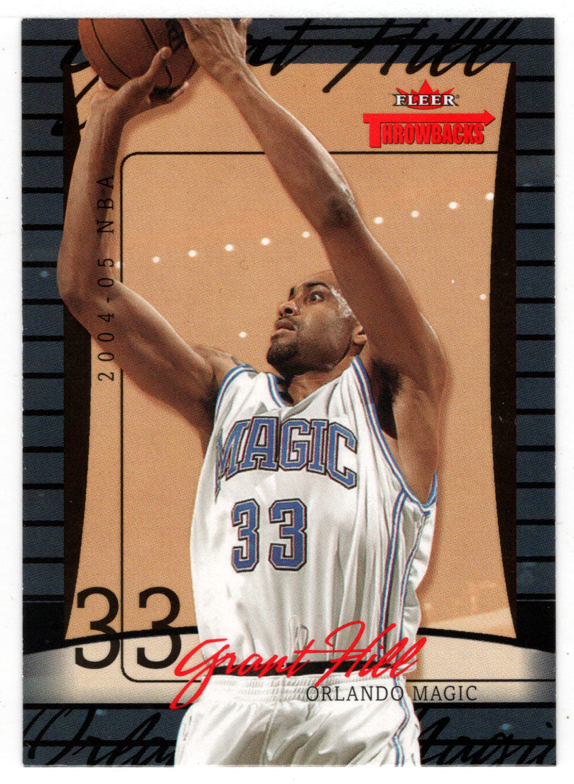 Grant Hill - Orlando Magic (NBA Basketball Card) 2004-05 Fleer Throwbacks # 28 Mint