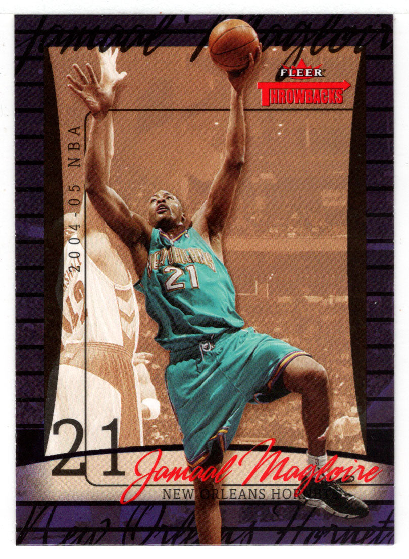 Jamaal Magloire - New Orleans Hornets (NBA Basketball Card) 2004-05 Fleer Throwbacks # 30 Mint