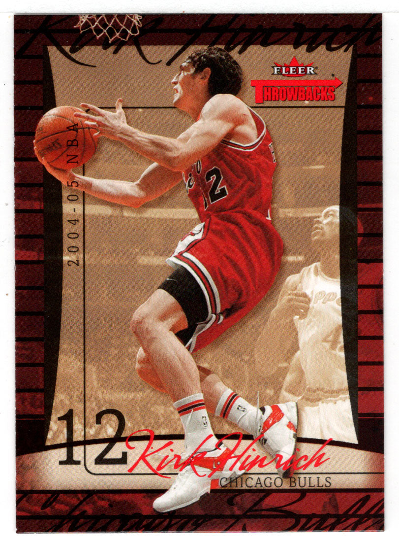 Kirk Hinrich - Chicago Bulls (NBA Basketball Card) 2004-05 Fleer Throwbacks # 35 Mint