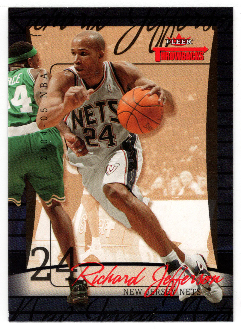 Richard Jefferson - New Jersey Nets (NBA Basketball Card) 2004-05 Fleer Throwbacks # 48 Mint