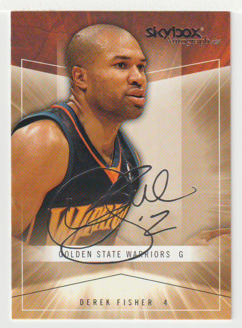 Derek Fisher - Golden State Warriors (NBA Basketball Card) 2004-05 Skybox Autographics # 2 Mint