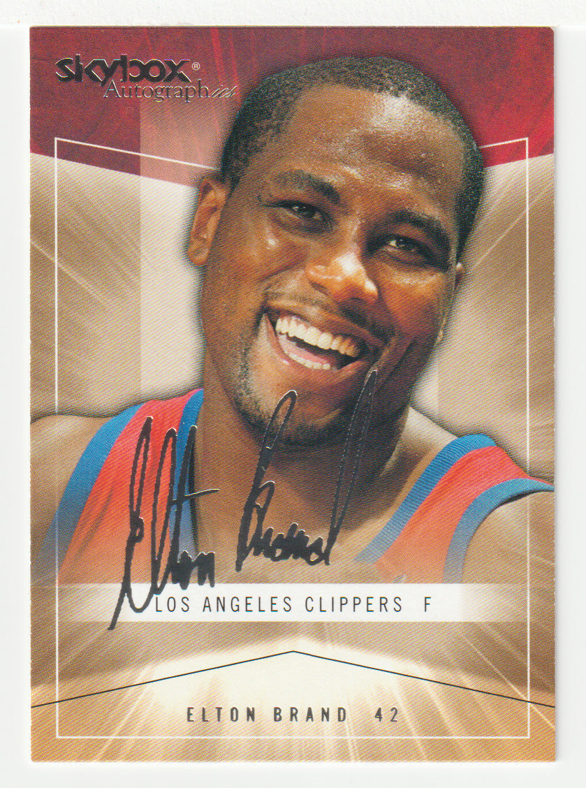 Elton Brand - Los Angeles Clippers (NBA Basketball Card) 2004-05 Skybox Autographics # 6 Mint