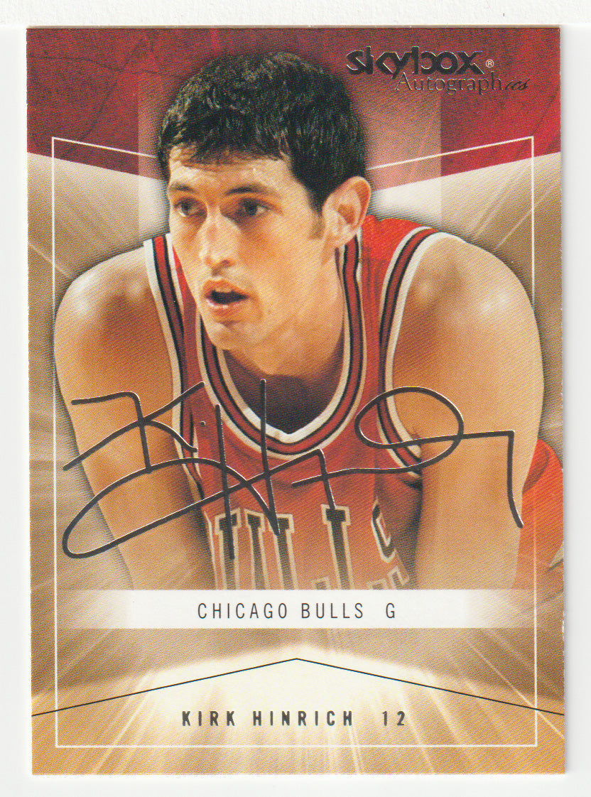 Kirk Hinrich - Chicago Bulls (NBA Basketball Card) 2004-05 Skybox Autographics # 27 Mint