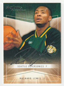 Rashard Lewis - Seattle Supersonics (NBA Basketball Card) 2004-05 Skybox Autographics # 30 Mint