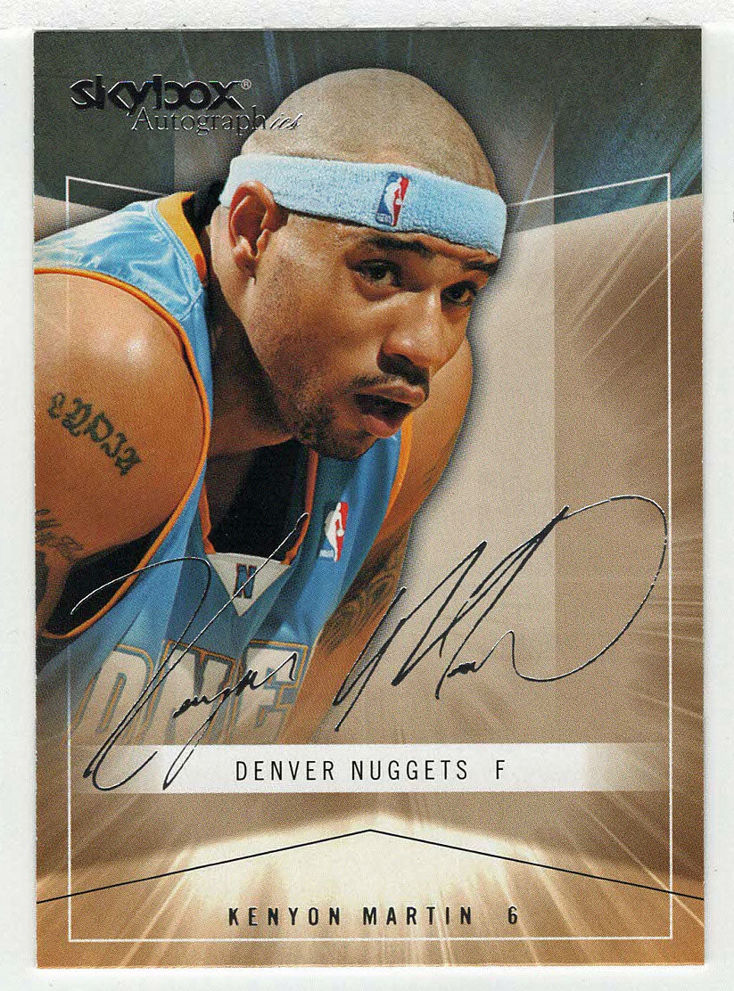 Kenyon Martin - Denver Nuggets (NBA Basketball Card) 2004-05 Skybox Autographics # 50 Mint