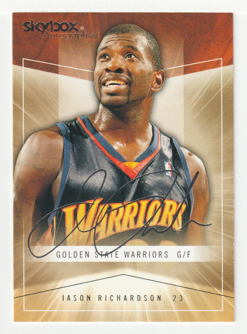 Jason Richardson - Golden State Warriors (NBA Basketball Card) 2004-05 Skybox Autographics # 54 Mint