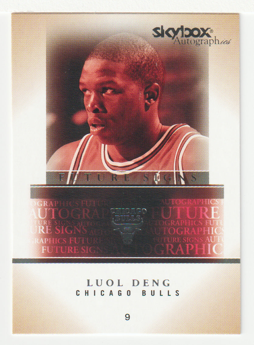 Luol Deng - Chicago Bulls - Future Signs (NBA Basketball Card) 2004-05 Skybox Autographics # 8 Mint