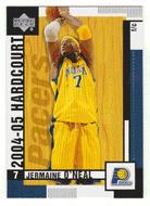 Jermaine O'Neal - Indiana Pacers (NBA Basketball Card) 2004-05 Upper Deck Hardcourt # 31 Mint