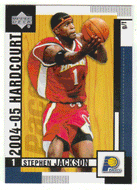 Stephen Jackson - Indiana Pacers (NBA Basketball Card) 2004-05 Upper Deck Hardcourt # 33 Mint