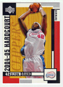Elton Brand - Los Angeles Clippers (NBA Basketball Card) 2004-05 Upper Deck Hardcourt # 35 Mint