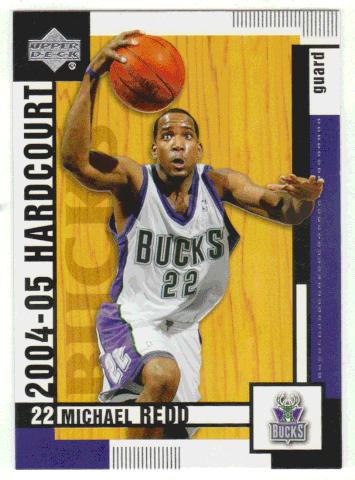 Michael Redd - Milwaukee Bucks (NBA Basketball Card) 2004-05 Upper Deck Hardcourt # 47 Mint