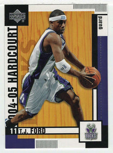 T.J. Ford - Milwaukee Bucks (NBA Basketball Card) 2004-05 Upper Deck Hardcourt # 48 Mint