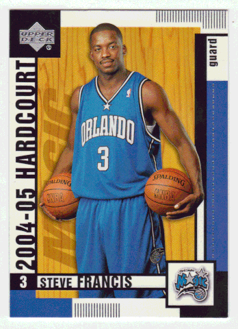 Steve Francis - Orlando Magic (NBA Basketball Card) 2004-05 Upper Deck Hardcourt # 62 Mint