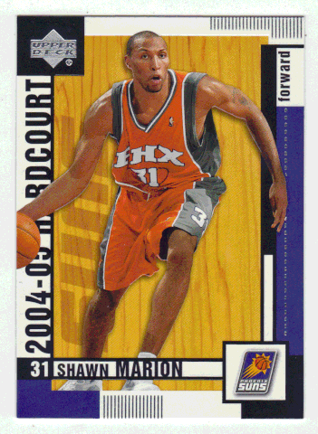Shawn Marion - Phoenix Suns (NBA Basketball Card) 2004-05 Upper Deck Hardcourt # 69 Mint
