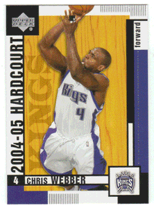 Chris Webber - Sacramento Kings (NBA Basketball Card) 2004-05 Upper Deck Hardcourt # 73 Mint