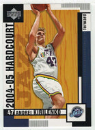 Andrei Kirilenko - Utah Jazz (NBA Basketball Card) 2004-05 Upper Deck Hardcourt # 85 Mint