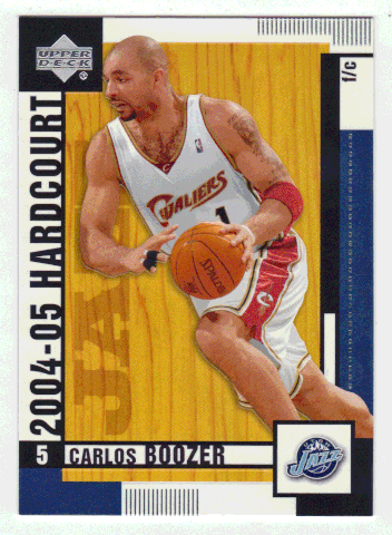 Carlos Boozer - Utah Jazz (NBA Basketball Card) 2004-05 Upper Deck Hardcourt # 87 Mint