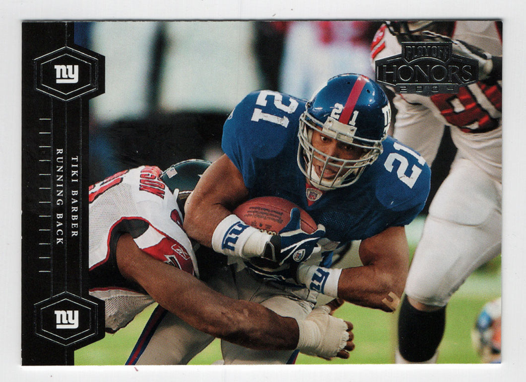 Tiki Barber - New York Giants (NFL Football Card) 2004 Playoff Honors # 63 Mint