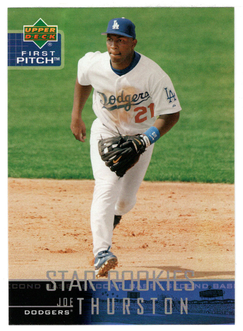 Joe Thurston - Los Angeles Dodgers - Star Rookies (MLB Baseball Card) 2004 Upper Deck First Pitch # 19 Mint