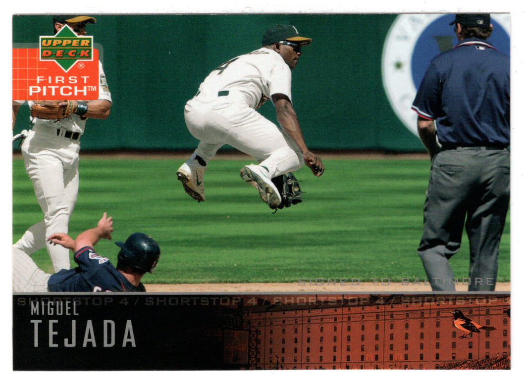 Miguel Tejada - Baltimore Orioles (MLB Baseball Card) 2004 Upper Deck First Pitch # 39 Mint