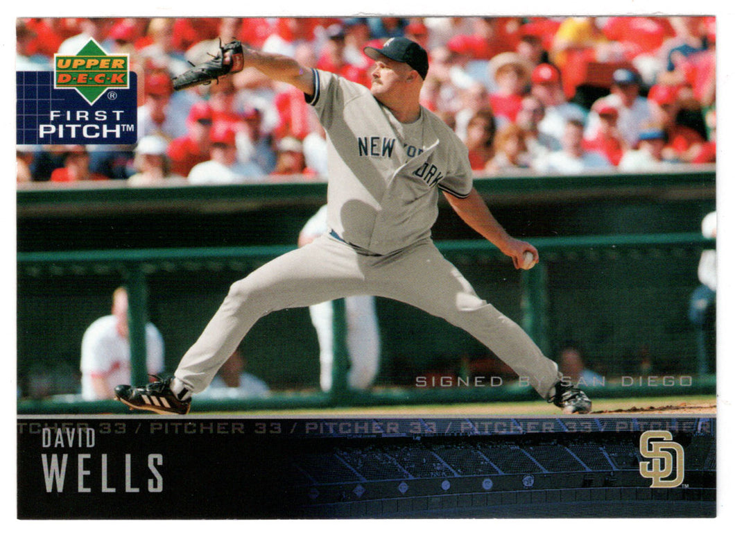 David Wells - San Diego Padres (MLB Baseball Card) 2004 Upper Deck First Pitch # 131 Mint