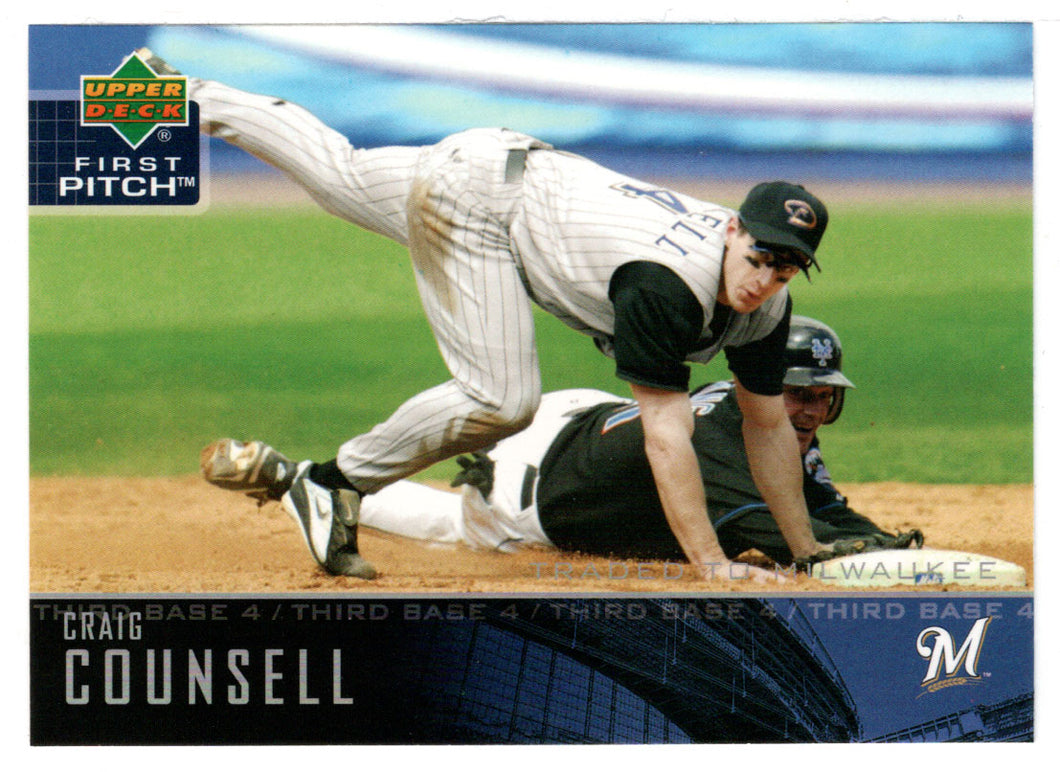 Craig Counsell - Milwaukee Brewers (MLB Baseball Card) 2004 Upper Deck First Pitch # 178 Mint