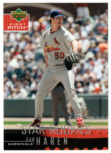 Dan Haren SP - St. Louis Cardinals - Star Rookies (MLB Baseball Card) 2004 Upper Deck First Pitch # 276 Mint