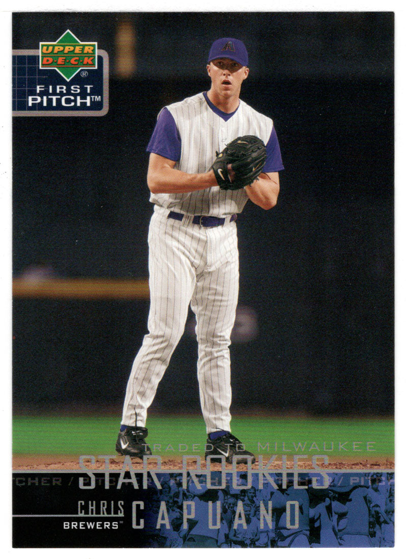 Chris Capuano SP - Milwaukee Brewers - Star Rookies (MLB Baseball Card) 2004 Upper Deck First Pitch # 284 Mint