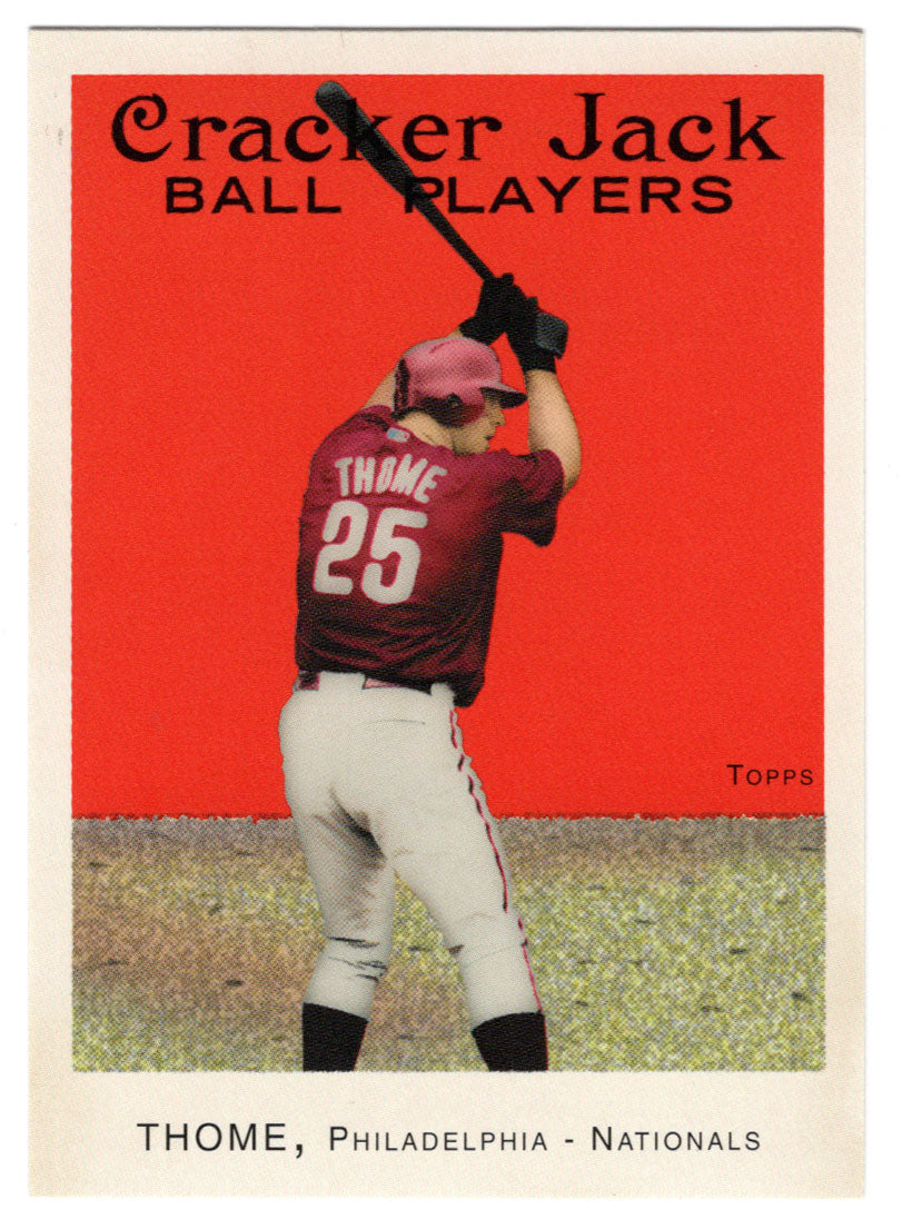 Jim Thome - Philadelphia Phillies (MLB Baseball Card) 2004 Topps Cracker Jack # 25 Mint