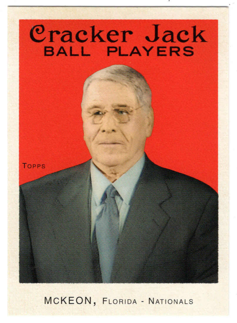 Jack McKeon - Florida Marlins - Manager - Mini (MLB Baseball Card) 2004 Topps Cracker Jack # 218 Mint