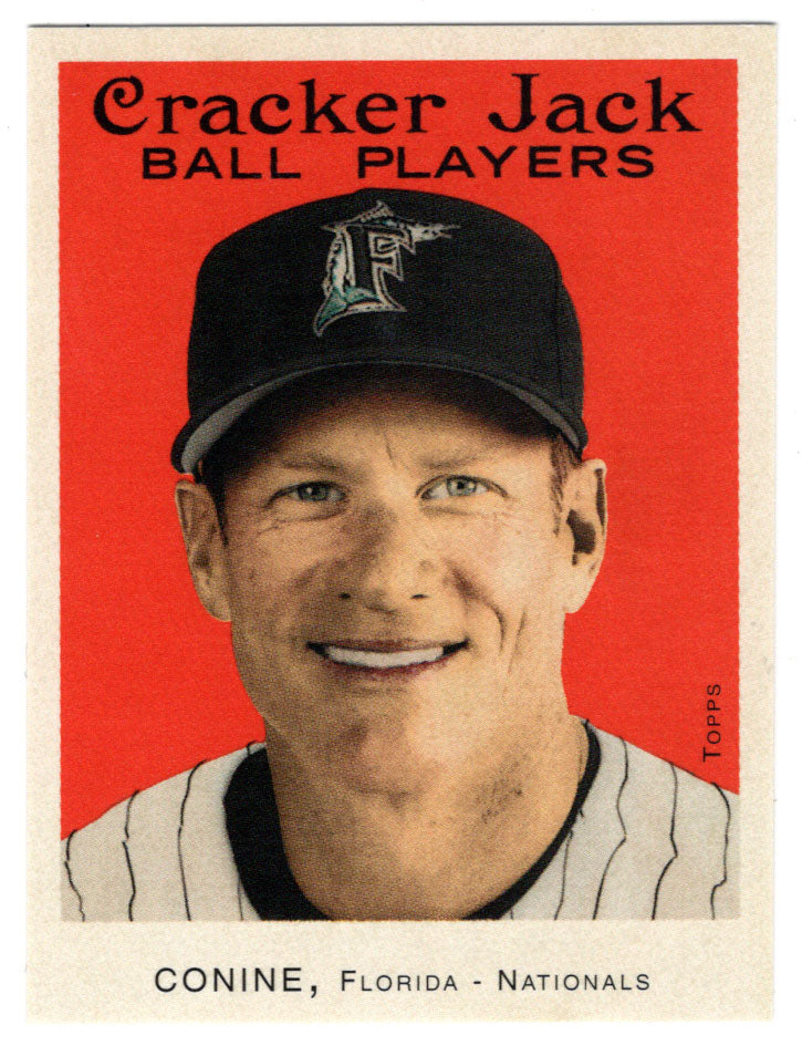 Jeff Conine - Florida Marlins - Mini Stickers (MLB Baseball Card) 2004 Topps Cracker Jack # 219 Mint