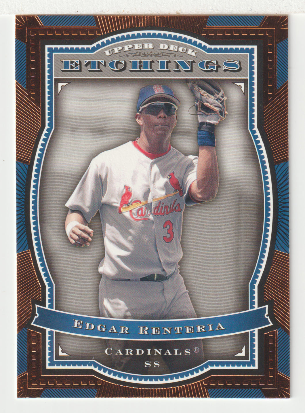 Edgar Renteria - St. Louis Cardinals (MLB Baseball Card) 2004 Upper Deck Etchings # 14 Mint