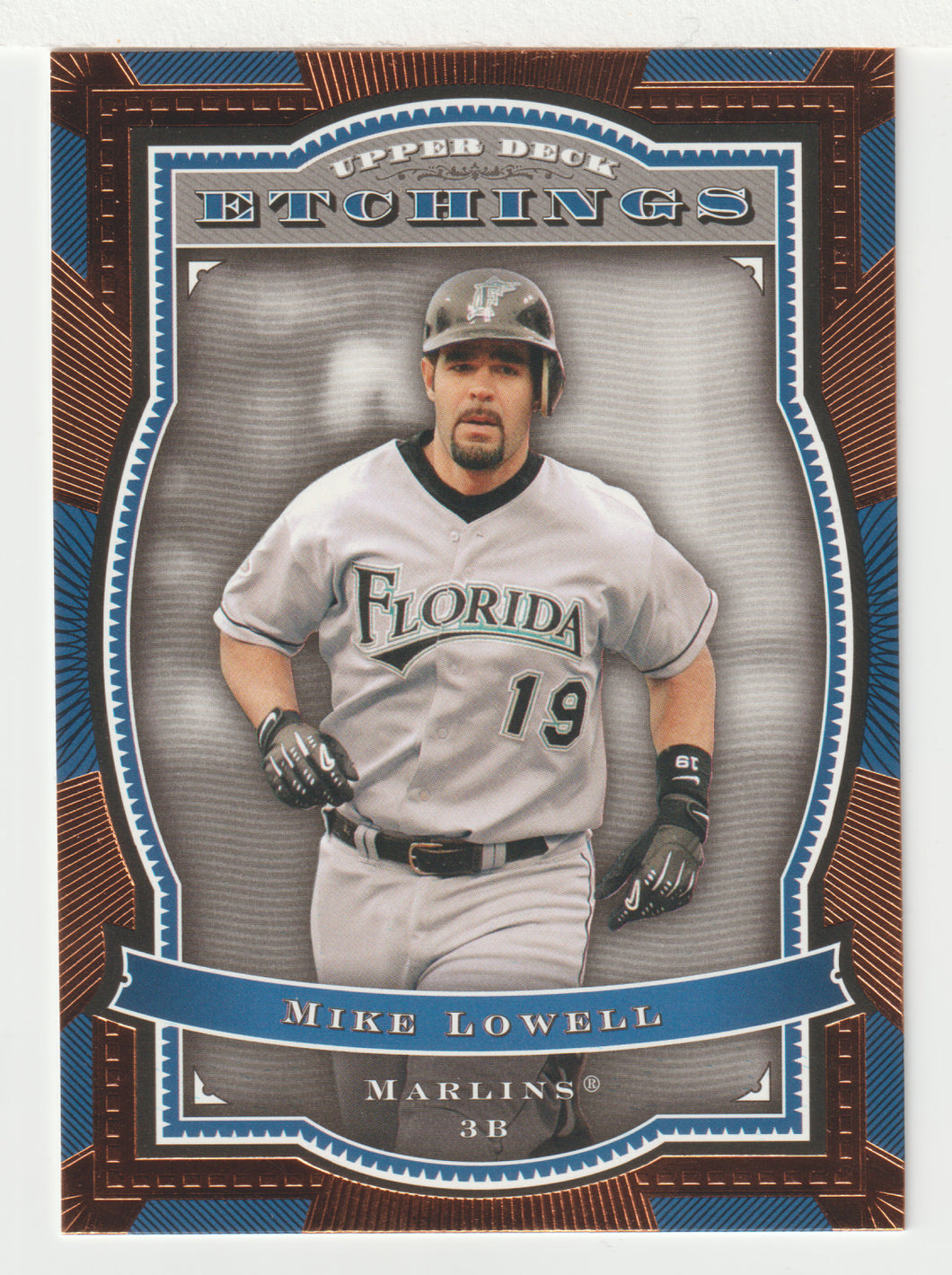 Mike Lowell - Florida Marlins (MLB Baseball Card) 2004 Upper Deck Etchings # 22 Mint